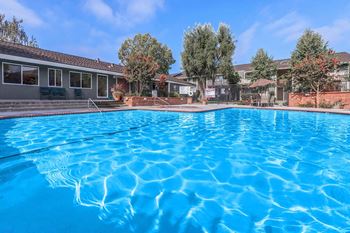 Shimmering swimming pool